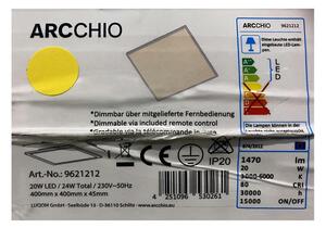 Arcchio Arcchio - LED Ściemnialny plafon PHILIA LED/20W/230V 3000-6000K + pilot LW0109