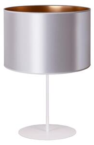 Duolla Duolla - Lampa stołowa CANNES 1xE14/15W/230V 20 cm srebrny/miedź/biały DU602969