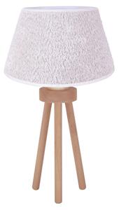 Duolla Duolla - Lampa stołowa BOUCLE 1xE27/15W/230V biały/drewno DU601429