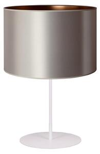 Duolla Duolla - Lampa stołowa CANNES 1xE14/15W/230V 20 cm srebrny/miedź/biały DU602976