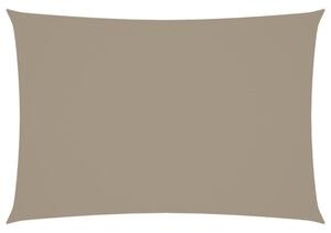 Prostokątny żagiel ogrodowy, tkanina oxford, 3x5 m, taupe