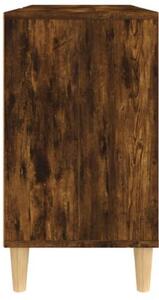 Szafka pod umywalkę, przydymiony dąb, 80x33x60 cm