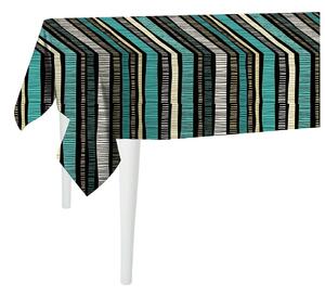 Czarny obrus Mike & Co. NEW YORK Jungle Stripes, 300x140 cm
