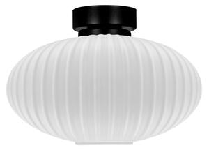 Lampa sufitowa plafon z ryflowanym kloszem Peso K-5671, melczny klosz