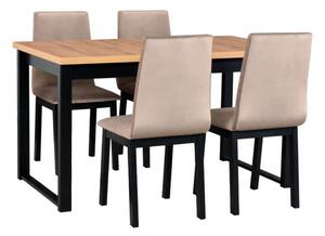 MebleMWM Zestaw stół i 6 krzeseł drewnianych ALBA 3 + HUGO 2
