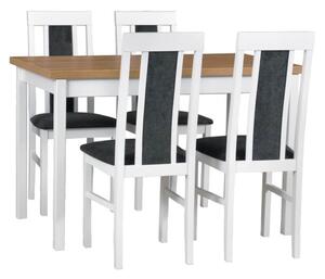 MebleMWM Zestaw stół i 4 krzesła drewniane MAX 3 + NILO 2