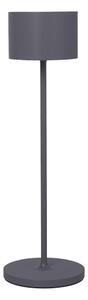 Ciemnoszara przenośna lampa led Blomus Farol