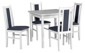 MebleMWM Zestaw stół i 4 krzesła drewniane MAX 9 + BOS 9