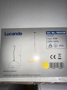 Lucande Lucande - Żyrandol na lince LOURENCO 3xE27/60W/230V LW0487