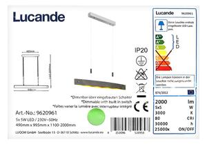 Lucande Lucande - LED Ściemnialny żyrandol na lince LIO 5xLED/5W/230V LW0759