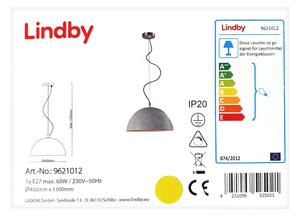 Lindby Lindby - LED RGBW Ściemnialny żyrandol na lince CAROLLE 1xE27/10W/230V Wi-Fi Tuya LW0894