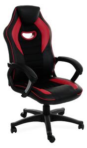 Fotel gamingowy G-Racer 2 czerwony - młodzieżowy fotel do biurka