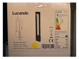 Lucande Lucande - Lampa zewnętrzna LED z czujnikiem TEKIRO LED/14W/230V IP54 LW0823