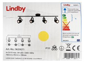 Lindby Lindby - Oświetlenie punktowe LEONOR 4xGU10/5W/230V LW0801