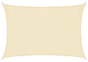 Żagiel przeciwsłoneczny, 160 g/m², kremowy, 2x2,5 m, hdpe