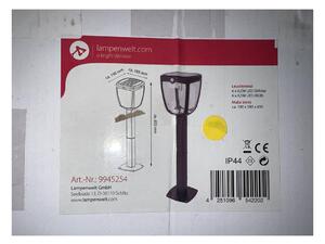 Lampenwelt Lampenwelt - Zewnętrzna lampa solarna LED z czujnikiem HENK 6xLED/0,5W/3,7V IP44 LW1055