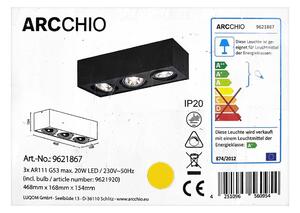 Arcchio Arcchio - LED Plafon DWIGHT 3xG53/20W/230V LW1078