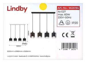 Lindby Lindby - Żyrandol na lince TALLINN 4xE27/60W/230V LW1214
