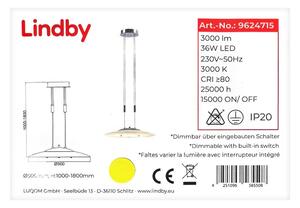 Lindby Lindby - LED Żyrandol ściemnialny na lince AMIDALA LED/36W/230V LW1165