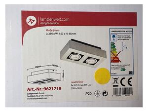 Lampenwelt Lampenwelt - Oświetlenie punktowe 2xGU10/5W/230V LW1153