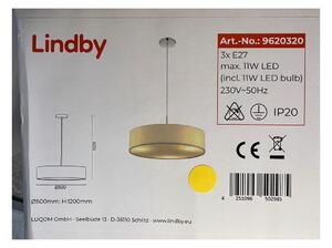 Lindby Lindby - Żyrandol na lince SEBATIN 3xE27/11W/230V LW1249