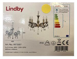 Lindby Lindby - Żyrandol na łańcuchu KORA 5xE14/40W/230V LW1421