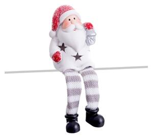 Czerwono-biała dekoracja świetlna ze świątecznym motywem Santa Claus – Casa Selección