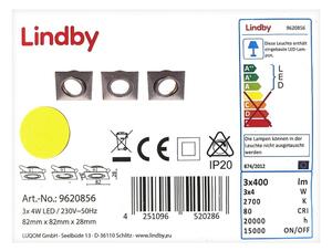 Lindby Lindby - ZESTAW 3x LED Oprawa wpuszczana ANDREJ LED/4W/230V LW1475