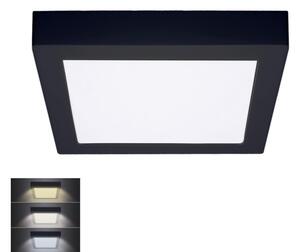 Solight Solight WD173-B- LED Plafon LED/18W/230V 3000/4000/6000K czarny kwadratowy SL1396
