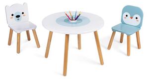 Janod Janod - Drewniany stół z krzesłami LS0068