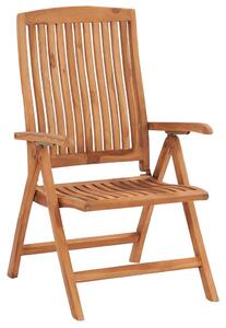 Rozkładane krzesła ogrodowe, 6 szt., drewno tekowe