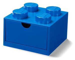 Niebieski pojemnik z szufladką LEGO®, 15x16 cm