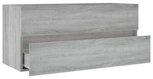 Szafka pod umywalkę, szary dąb sonoma, 100x38,5x45 cm
