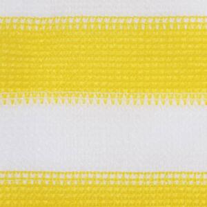 Parawan balkonowy, żółto-biały, 75x300 cm, HDPE