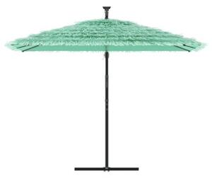 Parasol ogrodowy na stalowym słupku, zielony, 290x290x238 cm