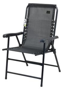 Compass Składane krzesło ogrodowe w kolorze czarnym CP0240