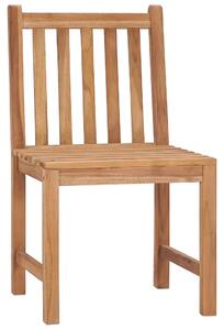 Krzesła ogrodowe, 8 szt., lite drewno tekowe