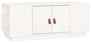 Stolik kawowy, biaÅy, 100x50x41 cm, lite drewno sosnowe