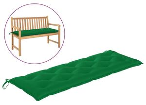 Poduszka na ławkę ogrodową, zielona, 150x50x7cm, tkanina