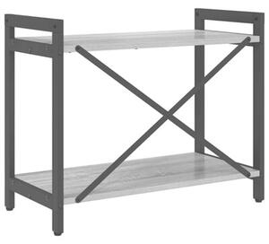 Półka na książki szary dąb sonoma 60 x 30 x 50 cm