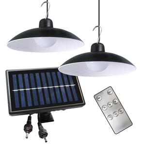 Milagro ZESTAW 2x LED Ściemnialna solarna lampa wisząca LED/6W/3,7V 2000 mAh IP44 + ZS MI2231