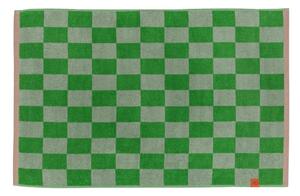 Zielony dywanik łazienkowy z bio bawełny 50x80 cm Retro – Mette Ditmer Denmark