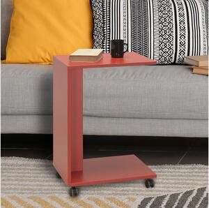 Adore Furniture Stół składany 65x35 cm czerwony AD0137