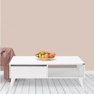 Adore Furniture Stolik kawowy 42x110 cm biały AD0147