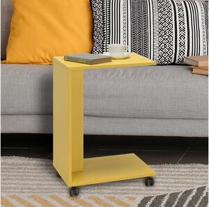 Adore Furniture Stół składany 65x35 cm żółte AD0136