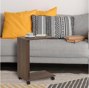 Adore Furniture Stół składany 65x35 cm brązowy AD0138