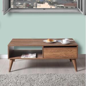 Adore Furniture Stolik kawowy 42x110 cm brązowy AD0148