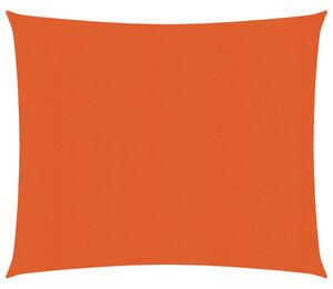 Żagiel przeciwsłoneczny, 160 g/m², pomarańczowy, 2x2 m, HDPE