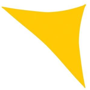 Żagiel przeciwsłoneczny, 160 g/m², żółty, 3x3x4,2 m, HDPE