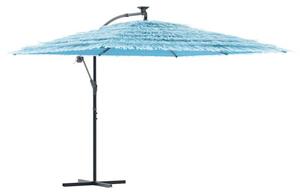 Parasol ogrodowy na stalowym słupku, niebieski, 290x290x238 cm